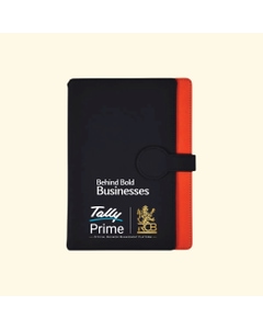 Element Notebook-Black with Red- A5- 96 Sheets